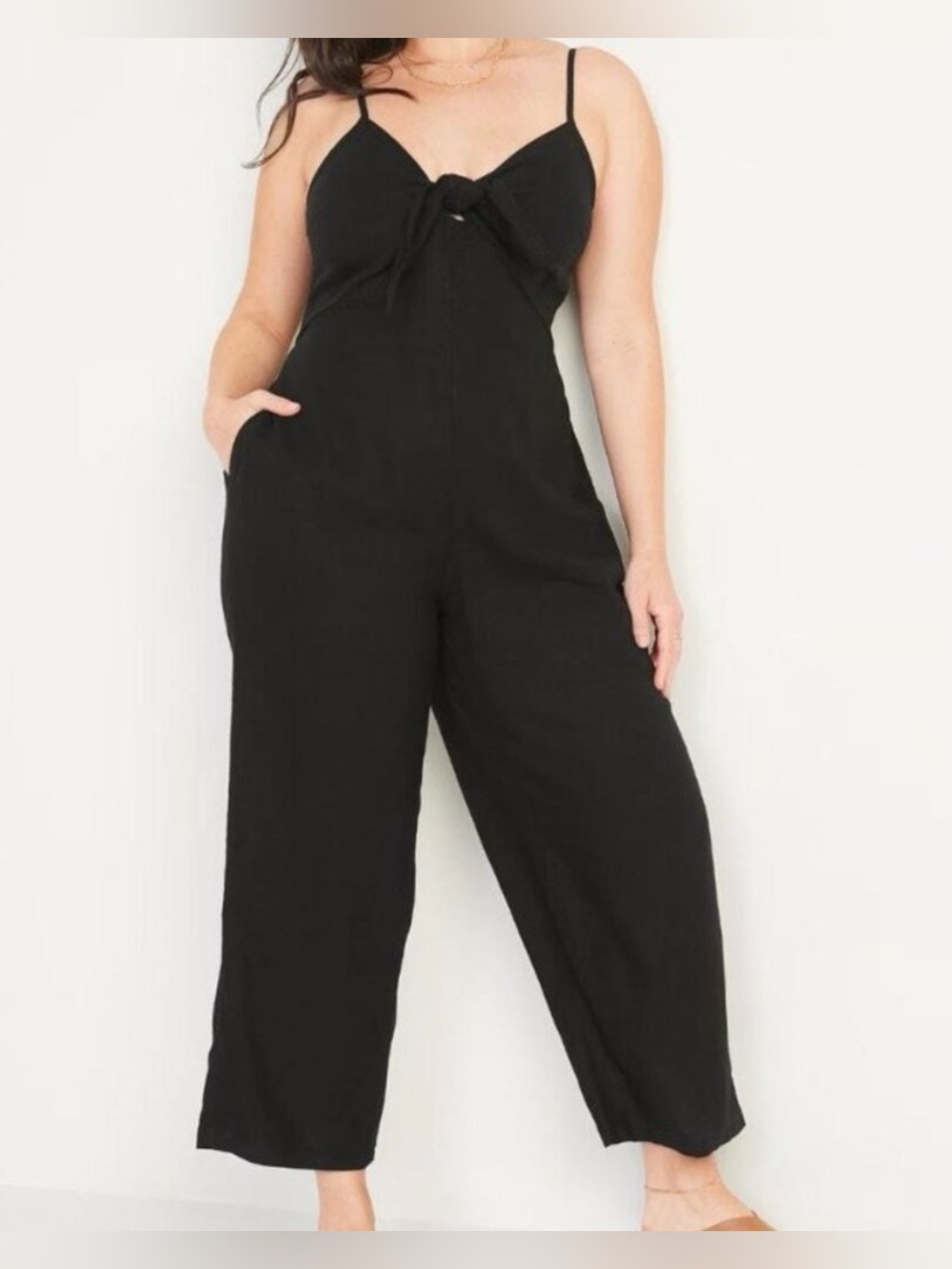 Women’s 3x plus size Old Navy Black V-Neck Sleeveless Jumpsuit